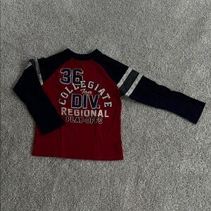 The Children's Place Red and Black Long Sleeve Tee